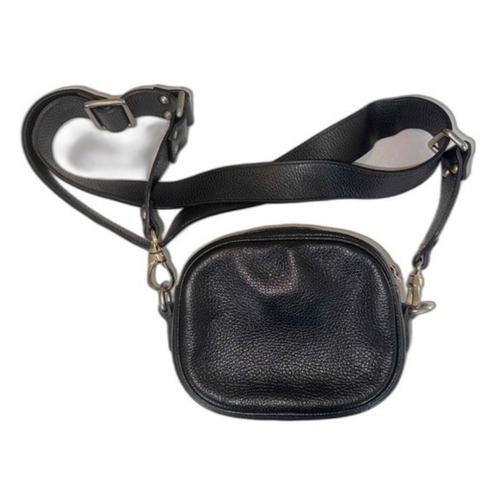 Valentino By Mario Valentino Black Leather Crossbody - Picture 6 of 12